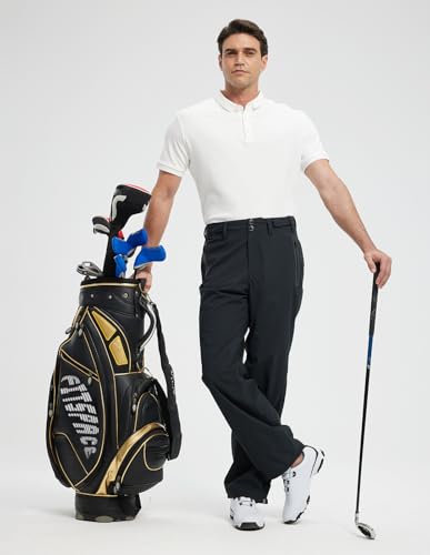 Fit Space Space Golf Rain Pants Waterproof 20K Lightweight Sporty Trousers Large Black