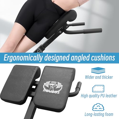 Foldable Roman Chair for Home Gym - Hyper Back Extension Machine, Versatile Core Workout Bench