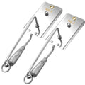 Leinuosen 2 Pcs Fishing Planer Boards for Downrigger - Silver, 5.3 oz