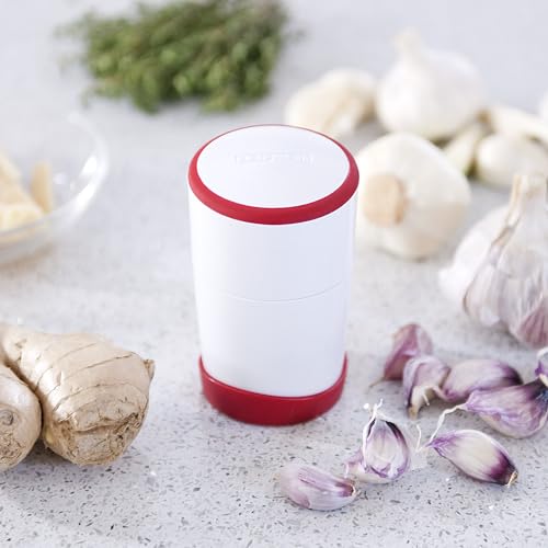 Garlic Slicer with Stainless Steel Blades and Storage Container