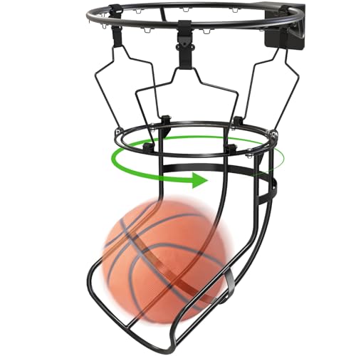 KingDolly Black 360° Swivel Basketball Return System with 3 Buckles - Training Aid