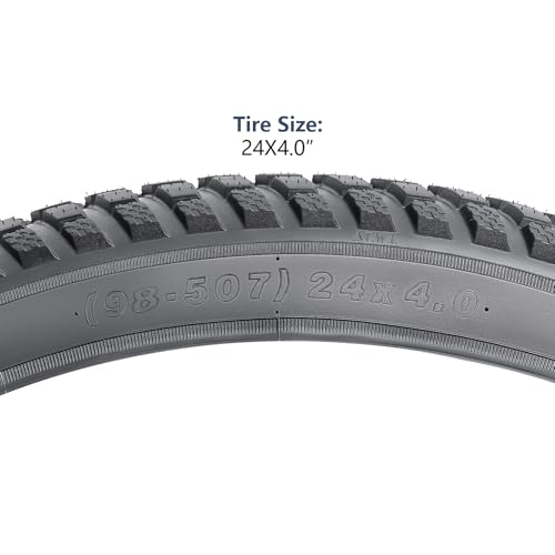 24 Inch Fat Bike Tire 4.0 All-Terrain E-Bike Tire Y-1139 - Compatible with 24x4.0