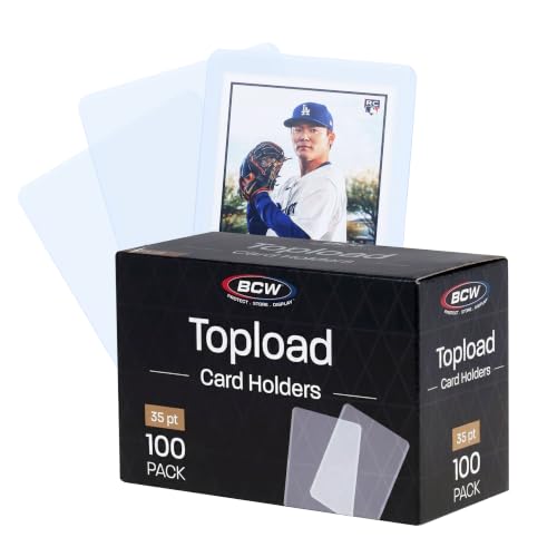 BCW 3x4 Card Holders for Standard Trading Cards - 100 Pack