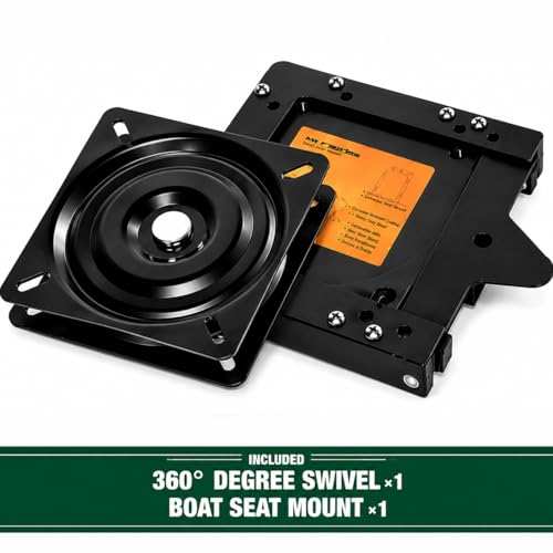 ERGOSEAT Boat Seat Quick Disconnect Mount with 360° Swivel Plate - 1PAC