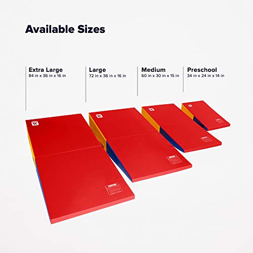We Sell Mats Gymnastics Incline Mat - Cushioned Skill Wedge for Tumbling & Cheerleading