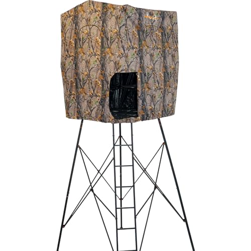 Muddy 7' Tall Quad Pod Hunting Blind Cover with 4 Zippered Windows - 1 Pack