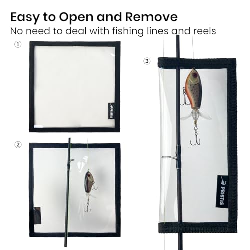 Fishing Lure Wraps 4 Pack - Hook Cover Bait Keeper for Tackle Organization