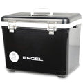 Black Engel 19QT Leak-Proof Hard Shell Cooler Dry Box with Tie-Downs