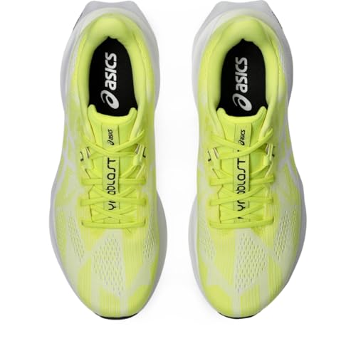 ASICS Men's DYNABLAST 5 Running Shoes Citron White 14 - Breathable, Cushioned Athletic Sneakers