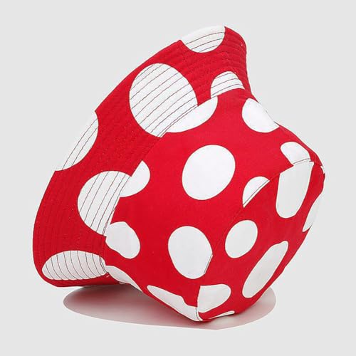 Reversible Boho Mushroom Bucket Hat for Men Women Teens - Beach Sun Hat