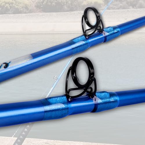 Fiblink 7' Medium Heavy Catfish Fishing Rod - 1-Piece Blue Travel Casting Pole