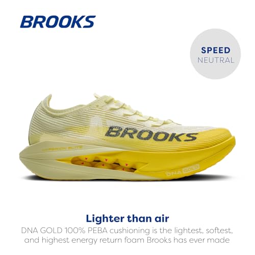 Brooks Hyperion Elite 5 Neutral Running Shoe Men & Women Luminary Yellow Gray 10