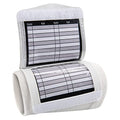 Adult Quarterback Playbook Wristband Triple Set - Pee Wee White