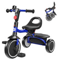 Besrey Toddler Tricycle with Bell for 18 Months to 5 Years - Safe, Adjustable, Foldable Kids Bike