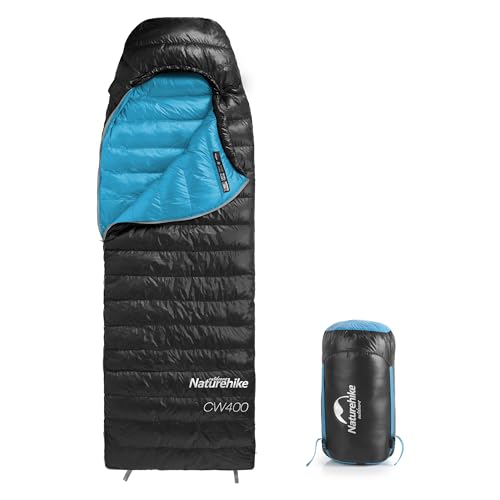Ultralight Down Sleeping Bag for Camping & Backpacking - Black / Medium