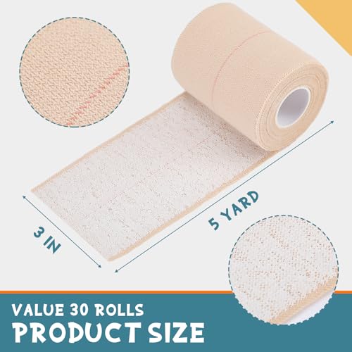 Sinmoe 30 Rolls Self Adhesive Elastic Bandage Wrap 3 Inch x 5 Yards (Variation of THIS listing)