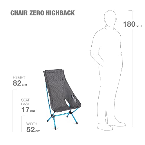 Ultralight Camping Chair with High Back - Black, Helinox Chair Zero