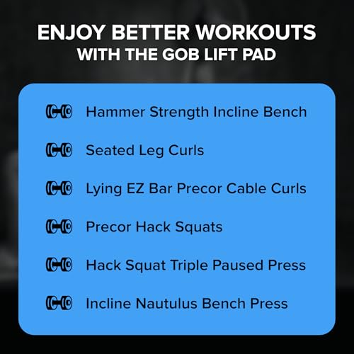 Charles Glass Gob Pad 4.0 - Premium Weight Lifting Pad for Free Weights & Bench Support