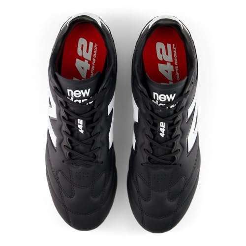 New Balance 442 Pro FG V3 Soccer Cleats Unisex Wide Options Black/White