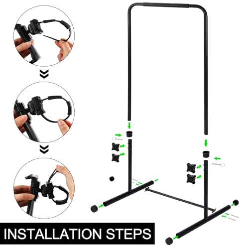 Leinuosen 50-67 Inch Walking Pad Handle Bar with Phone Holder - Adjustable Fitness Accessory