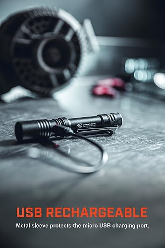 Streamlight MacroStream 500-Lumen Rechargeable LED Flashlight, Compact & Waterproof