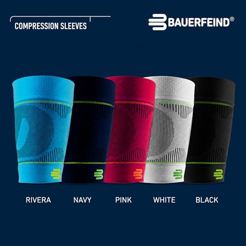 Bauerfeind Sports Compression Thigh Sleeves - Black, Medium/Long, 1 Pair