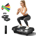 120-Level Vibration Plate Exercise Machine with Resistance Bands for Full Body Workout