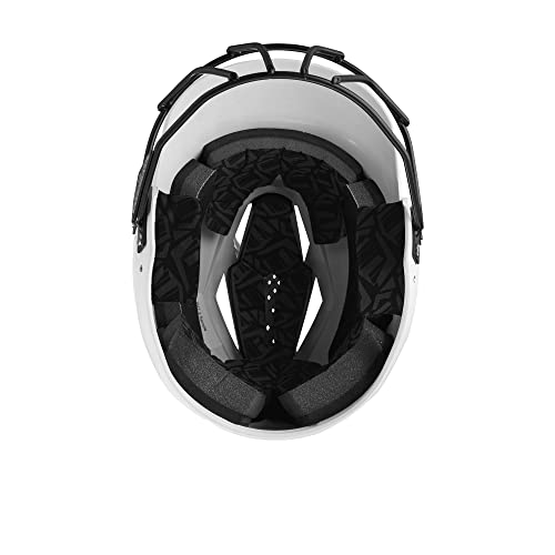Batting Helmet with Facemask - Matte White Small/Medium Baseball Protective Gear