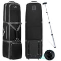Golf Travel Bag with Adjustable Support Rod - Heavy Duty Oxford Fabric 48.8"