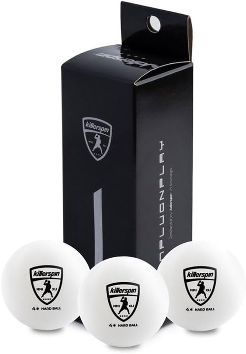 Killerspin 4-Star Ping Pong Balls - ITTF Certified 40mm ABS Plastic Table Tennis Balls for Tournaments