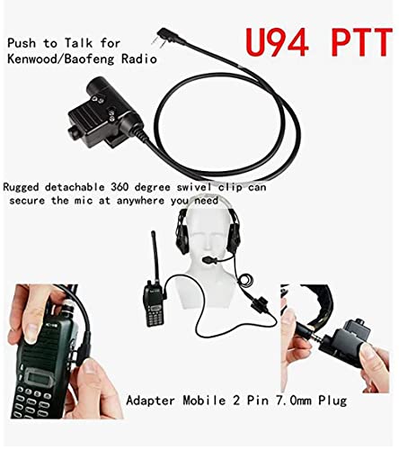 Tactical Shooting Headset with Noise Reduction & U94 PTT - Tan Variation