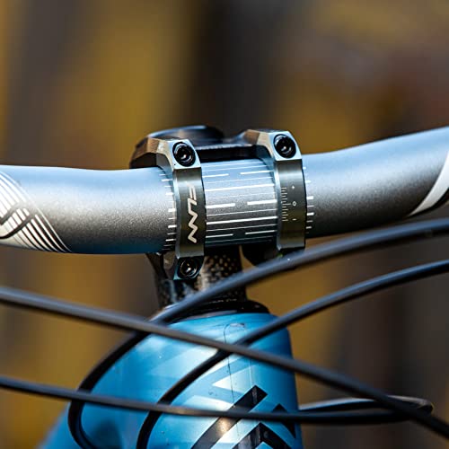 Funn Equalizer Bike Stem with 10mm Drop or Rise - Length 35mm stem with 31.8mm Bar Clamp, Durable and Lightweight Alloy Bike Stem for Mountain Bike and BMX Bike (Black)