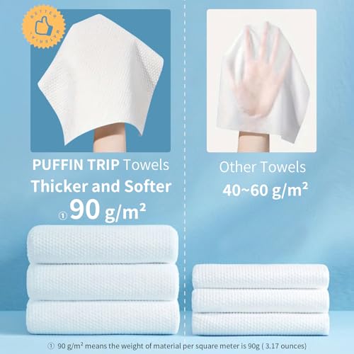 Disposable Compressed Face Towels 28pcs Large Soft & Thick, Travel-Ready