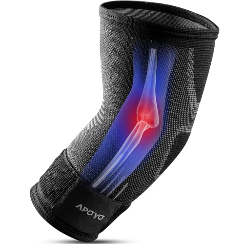 Grey Medium Tennis Elbow Brace for Women & Men - Support & Pain Relief