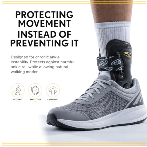 Ultra High-5 Rigid Ankle Brace - Chronic Instability Support, Small, Black