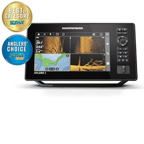 Humminbird XPLORE Series GPS Fish Finder with 9-Inch Touchscreen & Transducer Included