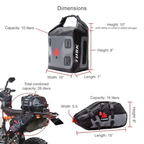 Tusk Traverse Pannier Bags - Base System (Pannier Bags Only)