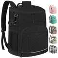 Capolo 30 Cans Insulated Leakproof Waterproof Cooler Backpack Black - Large Capacity