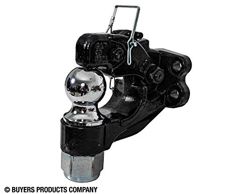 15 Ton Heavy Duty Combination Towing Hitch - 2-5/16 Inch Ball & Pintle Hook, Forged Steel