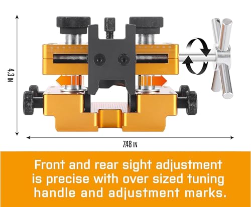 Sight Pusher Tool with Heavy-Duty Aluminum Frame and Rotatable Sight Prong - Aluminum Variation