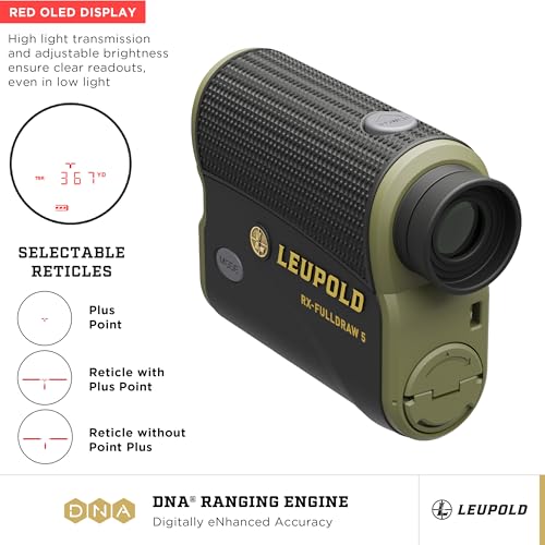 Leupold RX-FullDraw 5 Rangefinder with OLED for Archery & Long Shots