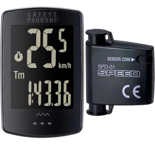 CATEYE Padrone Stealth Wireless Bike Computer with Oversized Display
