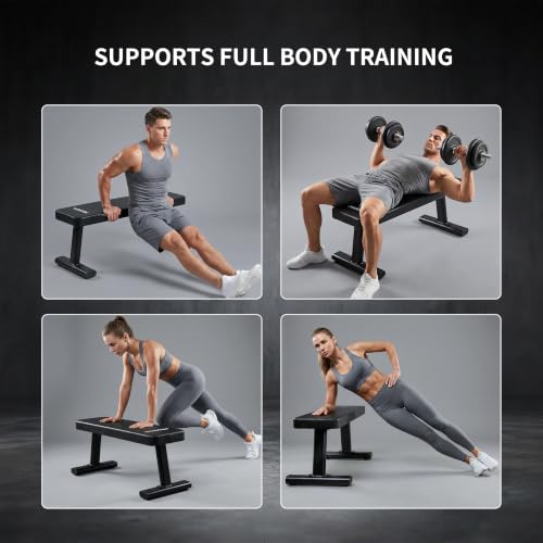 PROIRON Heavy Duty Flat Weight Bench 1200LB Capacity for Strength Training