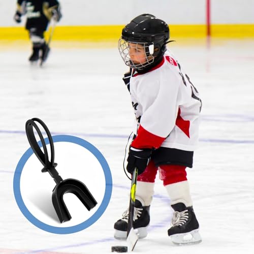 Dunzy Youth Black Football Mouth Guards with Strap - Bulk 80 Pcs for Team Sports