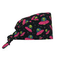 Adjustable Scrub Cap with Sweatband - Breathable Work Hat for Men Women - Alien in Cup