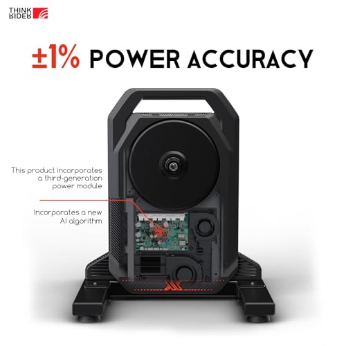 ThinkRider XXPRO Smart Bike Trainer Black - 2500W, 25% Gradient, ANT+ & BLE