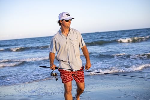 HUK Men's Tide Point Kc Scott Fishing Shirt Large Black Moisture-Wicking