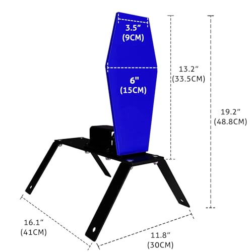 Auto Reset Steel Shooting Target 13x6 Inch for Pistol Rifle & Shotgun Practice