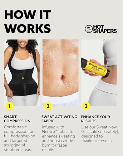 Women’s Black Small Hot Shapers Waist Cincher & Trainer Body Shaping Shapewear