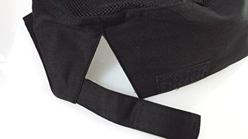 Black Chef Hat Adjustable One Size Fit Most - Kitchen Uniforms, Skull Cap